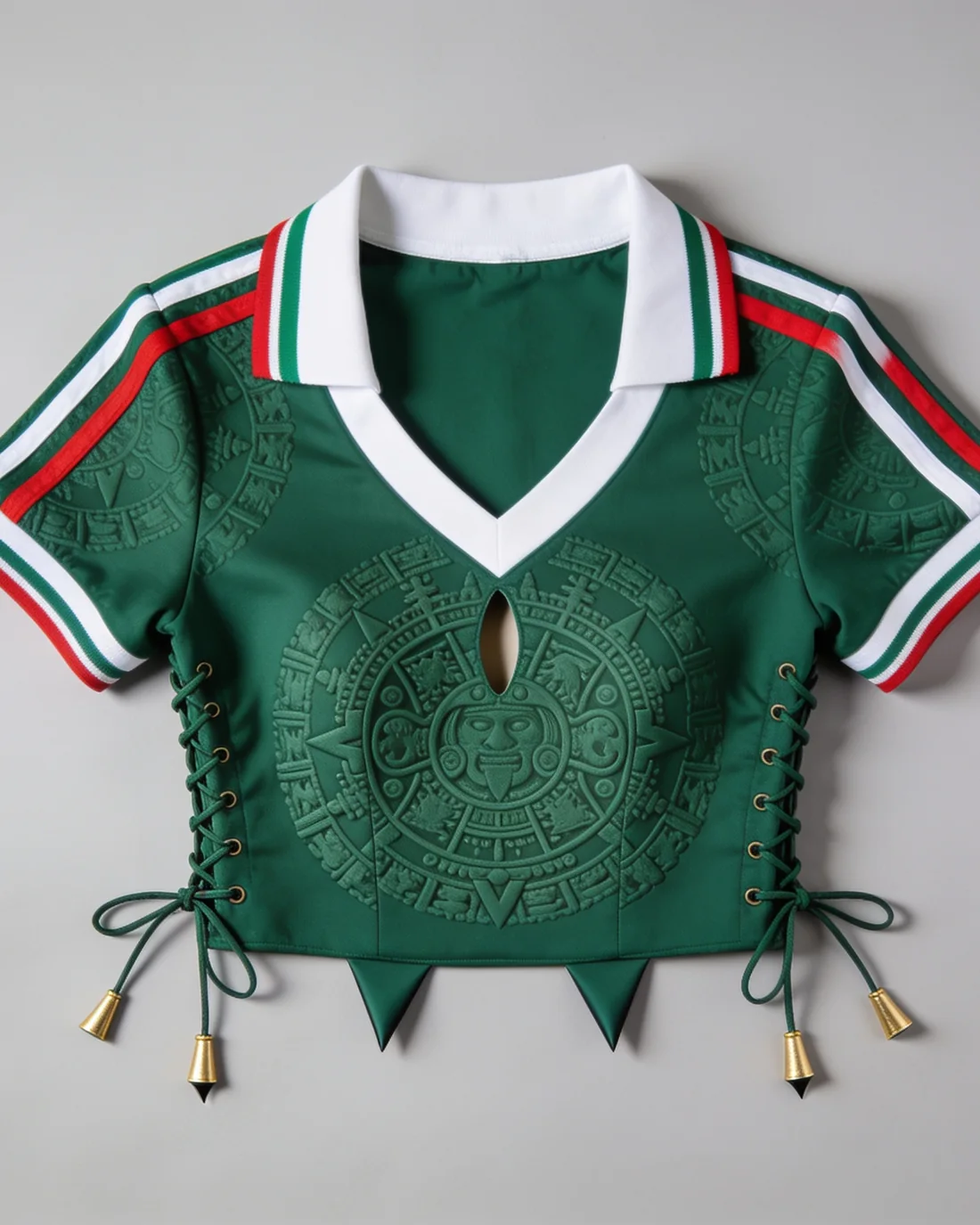 Jersey de diseño con grabado azteca, la versión canónica del producto usada como referencia