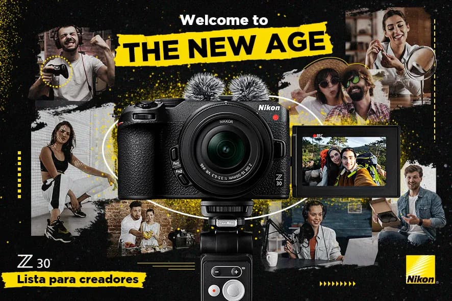 Postal de invitación al lanzamiento de la Nikon Z30