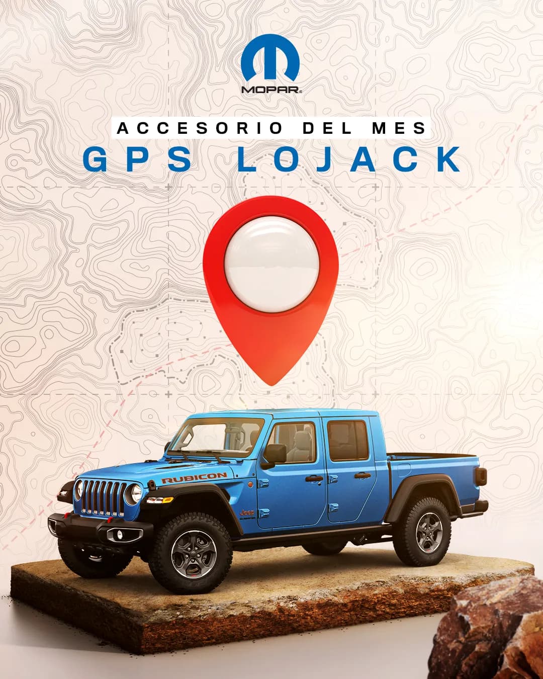 Post de accesorios Mopar para Stellantis