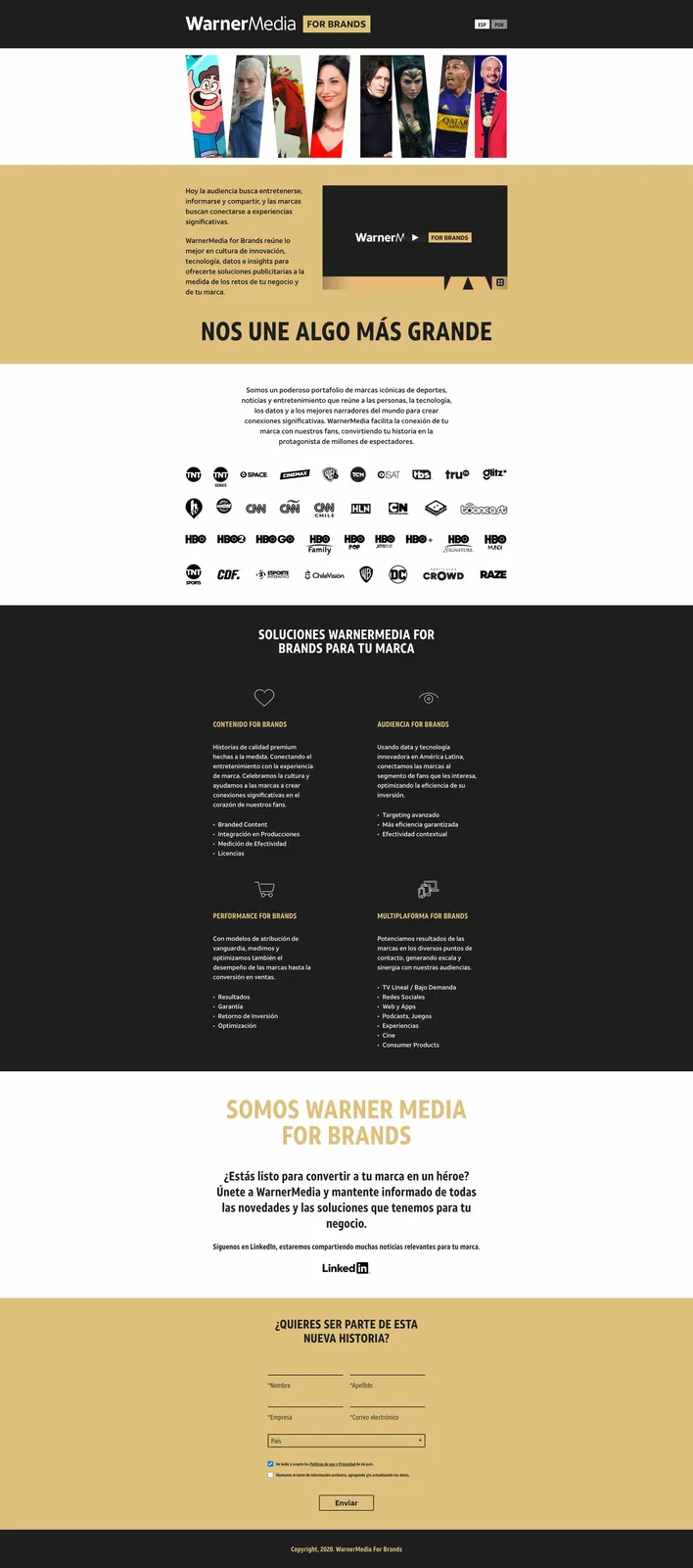 Pieza vertical del lanzamiento de TargetingNow de WarnerMedia